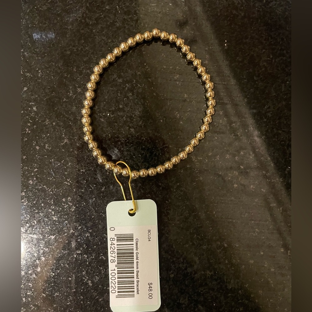 New w tags enewton design classic gold 4mm bead bracelet